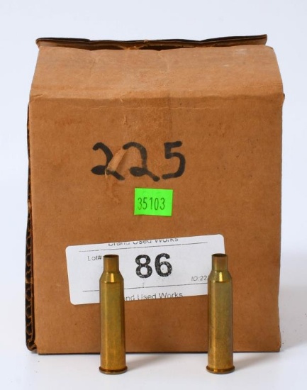 96 Count Of Empty .225 Win Brass Casings
