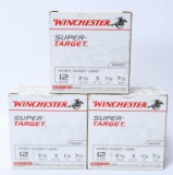 75 rds Winchester super target 12 gauge shotshells