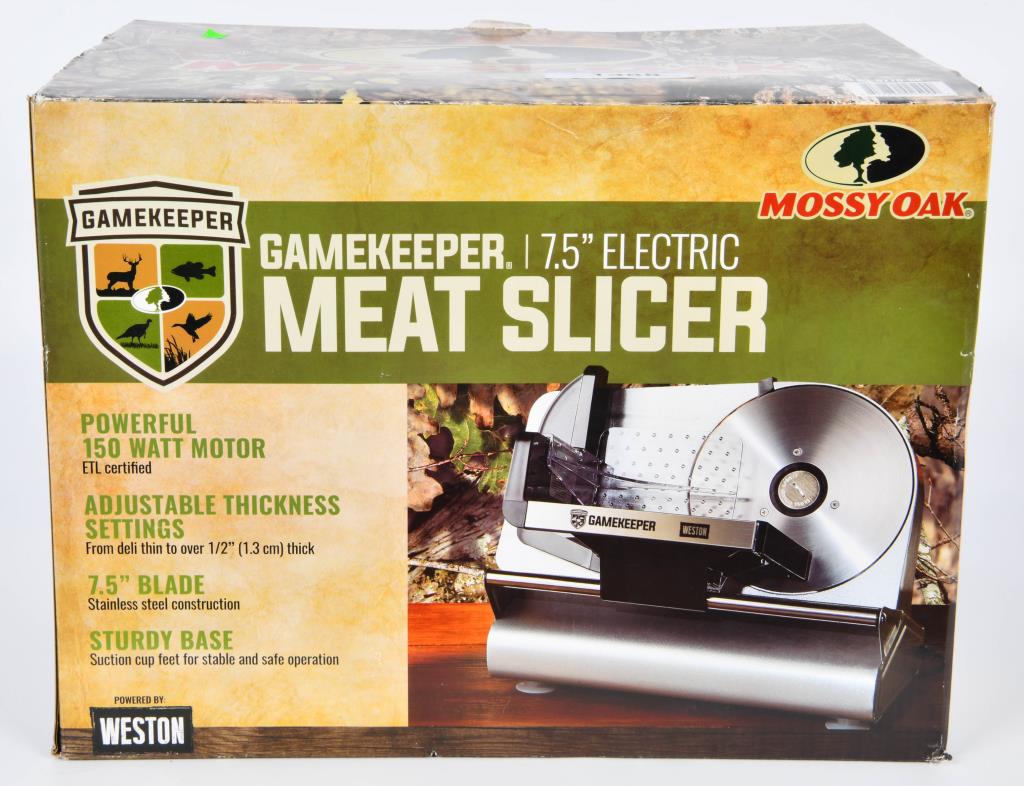 Mossy Oak GameKeeper 7.5 inch Stainless Steel Meat Slicer 