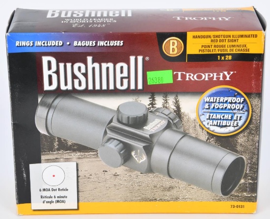 New in The Box Bushnell Trophy 1x28 Red Dot Sight