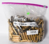 Approx 250 Count Hornady Empty .308 Win Brass