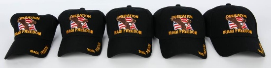5 New With Tags "Operation Iraqi Freedom" Hats