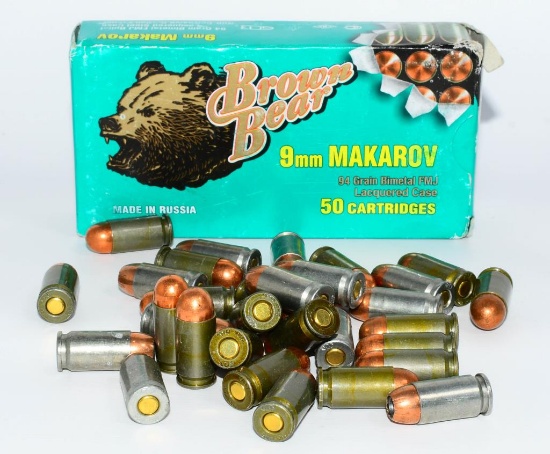 89 Rounds of 9MM Makarov Ammo