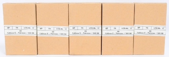 100 Rds Military Surplus Austrian 7.62x51 .308