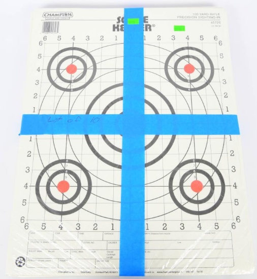 10 Packs of Champion Score Keeper 100 Yard Targets