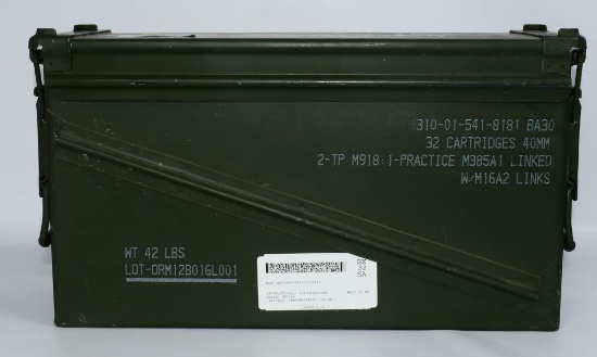 Large Military Inert Projectile Ammo Can