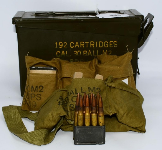 Approx 136 Rounds of .30-06 Ammo W/ Bandoliers