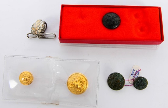 Civil War Waterbury Co Button & Hudson Bay Buttons