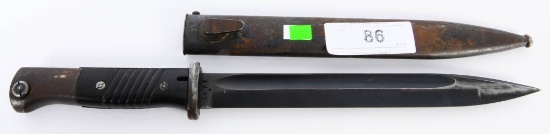 K98 Germany MUNDLOS Bayonet & Scabbard, "37" match