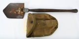 US Marked Military Wood 1944 Folding Shovel