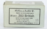 20 Rounds of Sellier & Bellot .303 British Ammo