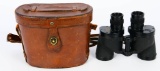 U.S. WWII M13A1 6x30 Binoculars W/ M17 Leather