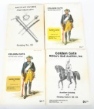 Four Vintage Military Auction Catalogs