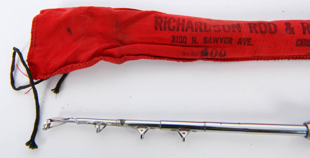 Vintage Richardson Telescoping Fishing Rod & Case