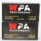 100 Rounds Of WPA 9mm Luger Ammunition