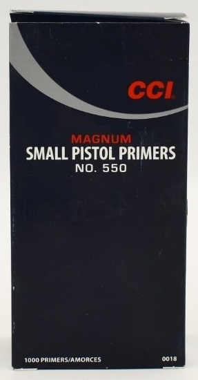 1000 Count CCI Small Pistol Magnum Primers #550