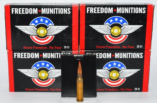 80 Rounds of Freedom Munitions .308 Win Ammo