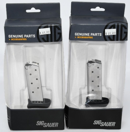 2 NIP Sig Sauer P238 .380 ACP 7 Rd Magazines