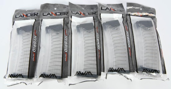 5 NIP Lancer L5AWM AR-15 30 Round Magazines