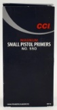 1000 Count CCI Small Pistol Magnum Primers #550