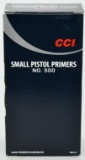 1000 Count CCI #500 Standard Small Pistol Primers