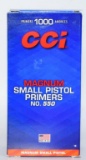 1000 Count CCI Small Pistol Magnum Primers #550