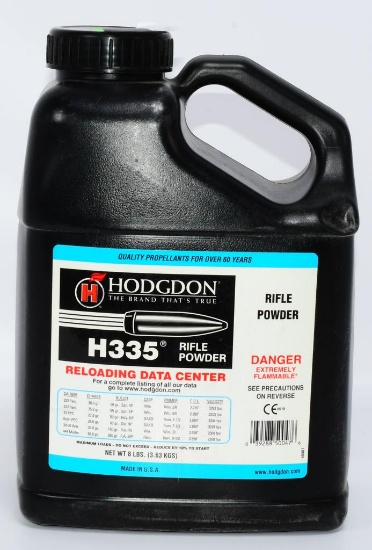 8 lb Container Hodgdon H335 Rifle Gun Powder