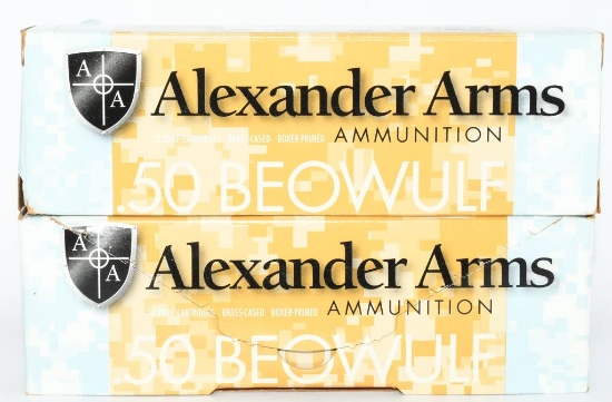 40 Rounds of Alexander Arms .50 Beowulf Ammo