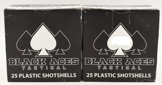 50 Rounds Of Black Aces Tactical 12 Ga Buckshots