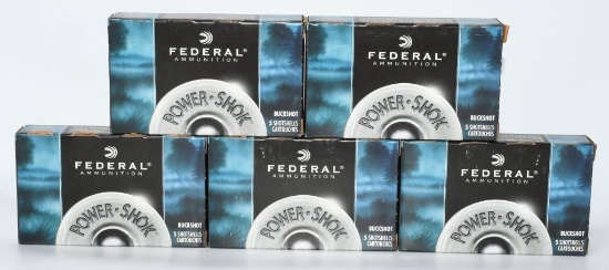 25 Rounds Of Federal 12 Ga Buckshot Shotshells