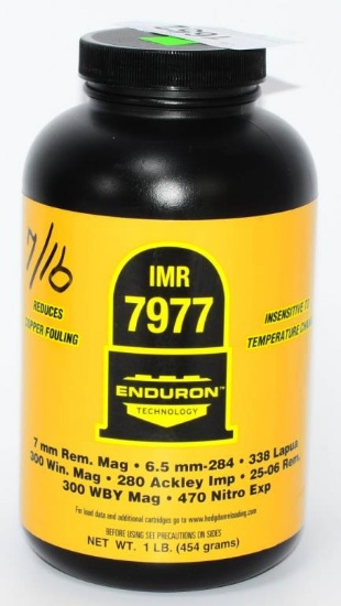 1 LB Container Of IMR 7977 Enduron Gun Powder