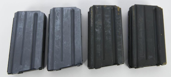 4 Factory Colt Marked AR-15 20 Round Magazines
