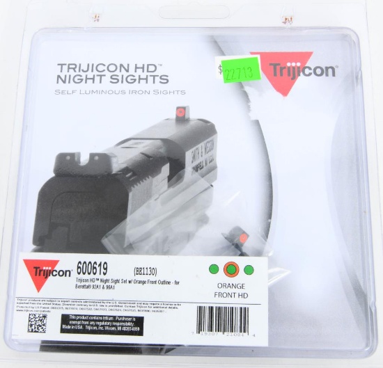 New Trijicon Beretta 92/96A1 HD Night Sight Set