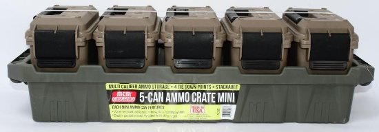 Set of 5 MTM Ammo Cans W/ Mini Crate