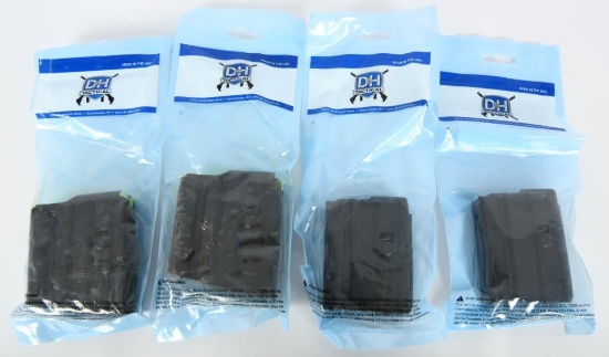 4 New in Package SR25 10 Round Steel Magazines
