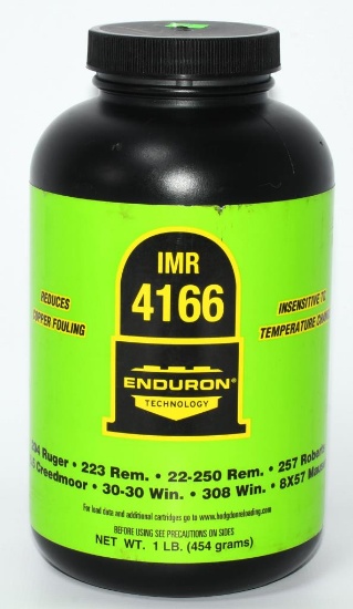 1 NEW Bottle Of IMR 4166 Rifle Gun Powder
