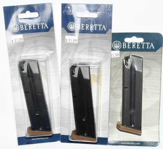 3 New in Package Beretta 92A3 10 Round Magazines