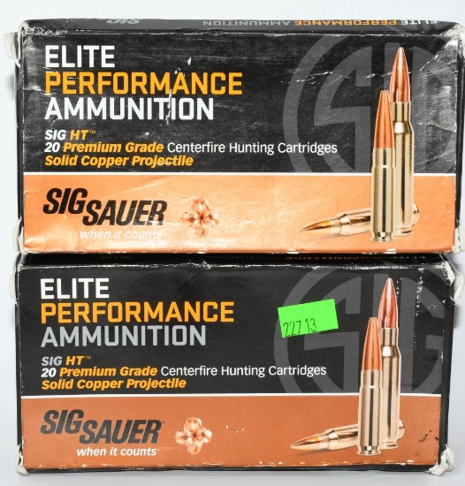 40 Rounds SIG Sauer HT Elite 6.5 Creedmoor Ammo