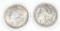 2 US Collector 1882 Morgan Silver Dollar Coins