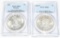 2 PCGS Graded Morgan Silver Dollars 1921 & 1904-O