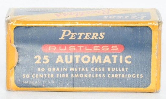 Collector Box Of Peter's .25 ACP Ammunition