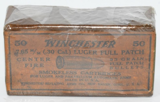 Collector Box Of Winchester 7.65mm Luger Ammo