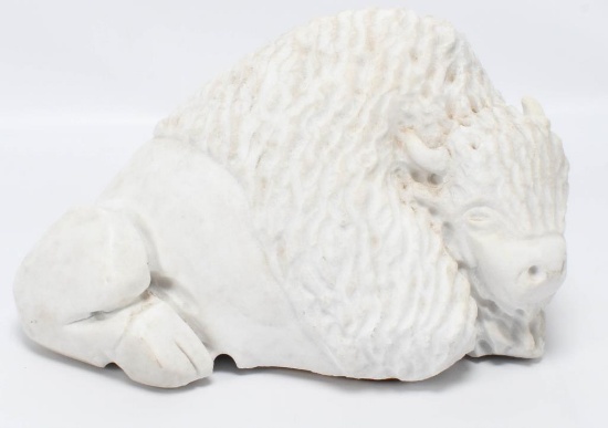 Native American Hand Carved Alabaster Sculpture