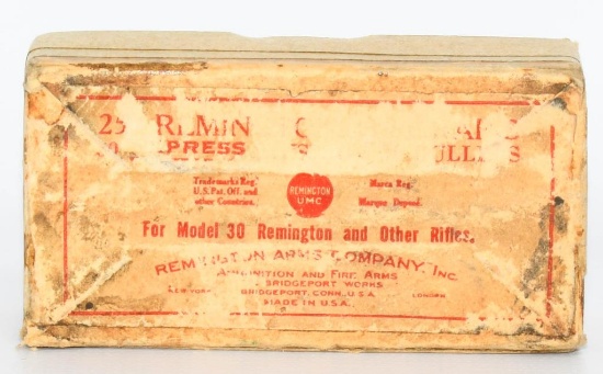 Collector Box of Remington UMC .30 Cal Bullet Tips