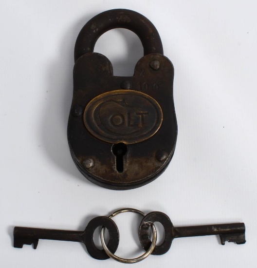 COLT Gun Cabinent Padlock with 2 Matching Key