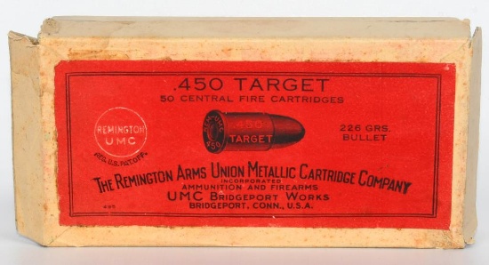 Collector Box Of Remington UMC .450 Target Ammo