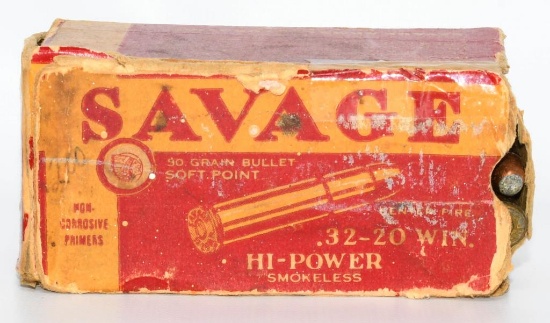 25 Rounds of Savage .32-20 Win Ammunition