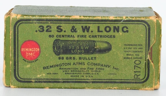 Collector Box Remington .32 S&W Long Ammunition