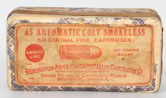 Rare Collector Box Remington .45 ACP Ammunition