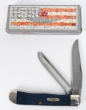 Case xx Workman Trapper Folding Pocket knife Blue